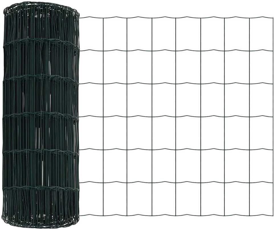 Euro tvora 0,8 x 25 m PVC padengta geležis Žalia