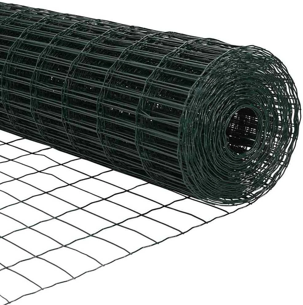 Euro tvora 1,2 x 25 m PVC padengta geležis Žalia