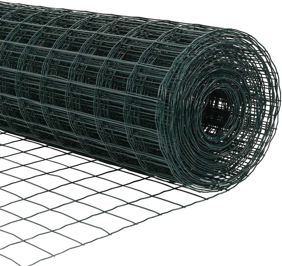 Euro tvora 1 x 25m PVC padengta geležis Žalia