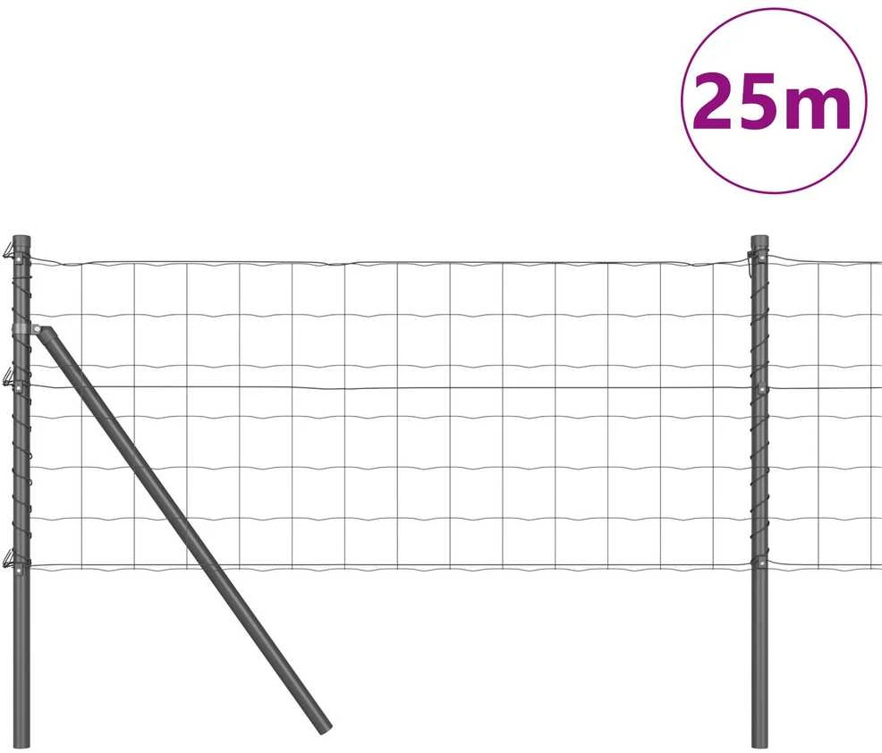 Euro tvoros žemės tvirtinimas 25 x 0,8 m PVC dengtas plienas