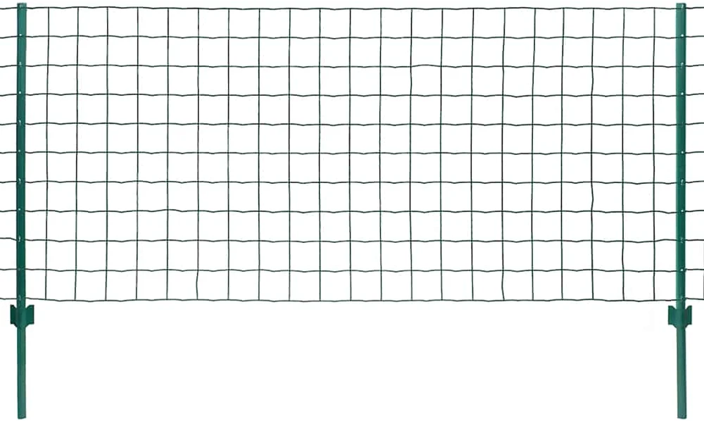 Euro tvoros komplektas, 20x1m, plienas, žalias