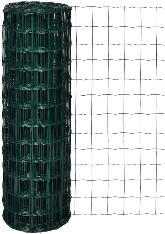 Euro tvoros komplektas, žalias, 25x1,2m, plienas