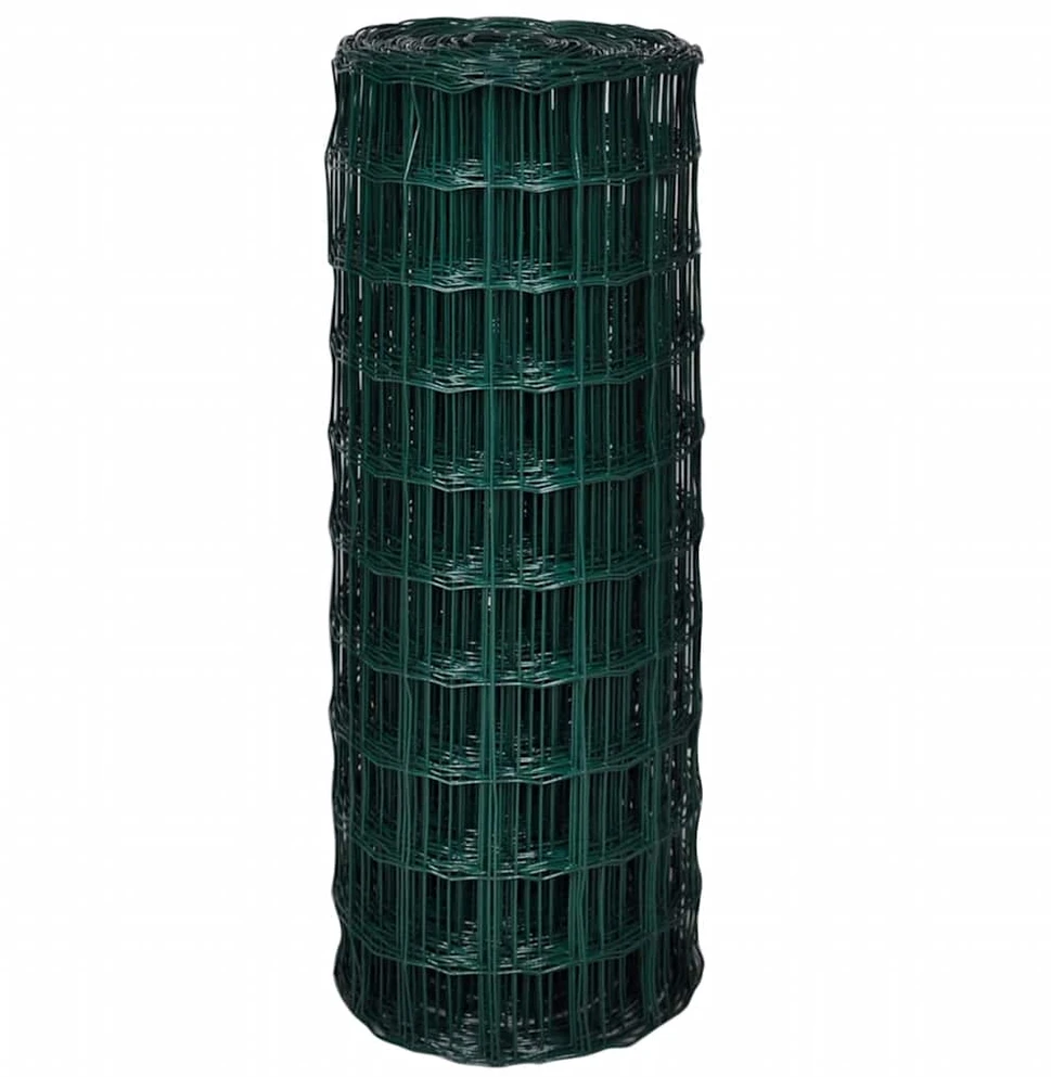 Euro tvoros komplektas, žalias, 25x1m, plienas