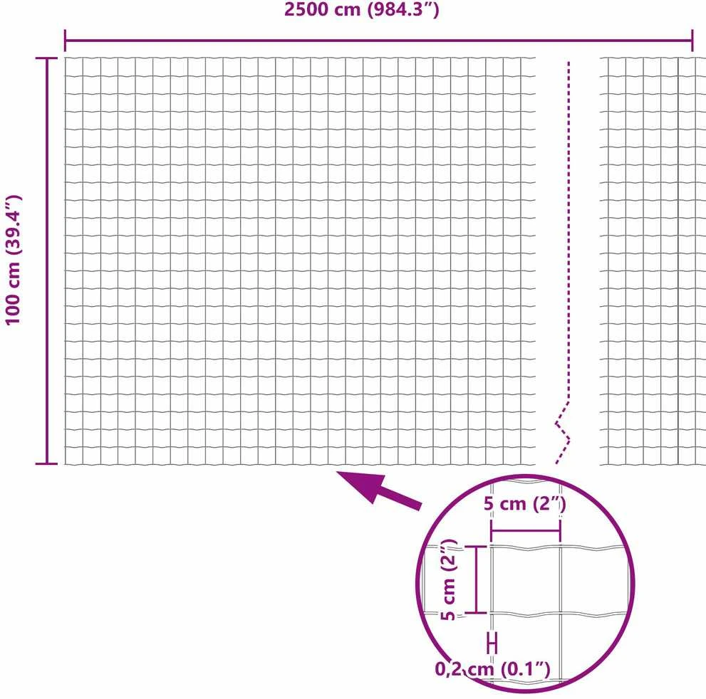 Euro tvoros su stulpu 25 x 1 m PVC dengtas plienas Žalia