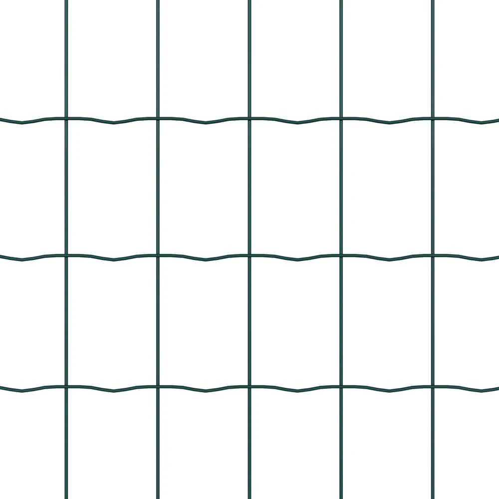 Euro tvoros su stulpu 25 x 0,8 m PVC dengtas plienas Žalia