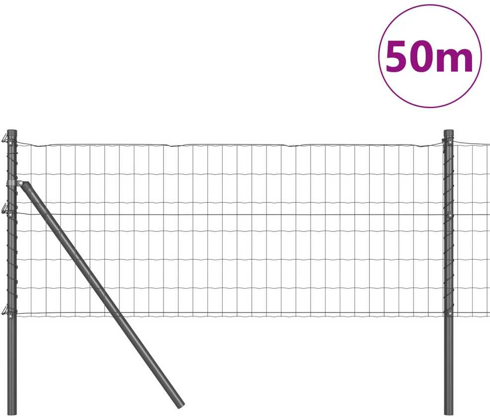 Euro tvoros žemės tvirtinimas 50 x 0,6 m PVC dengtas plienas