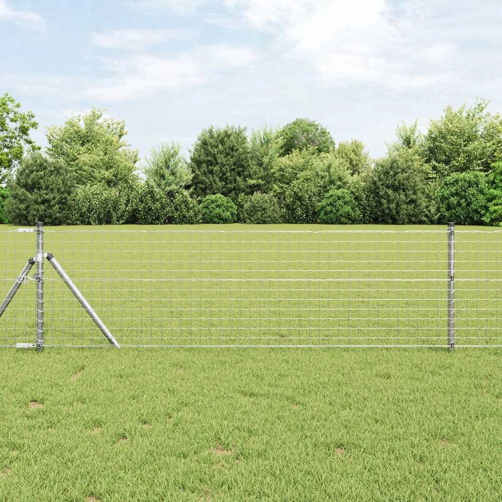 Lauko Euro tvoros gruntinis tvirtinimas 25 x 0,6 m Sidabrinė