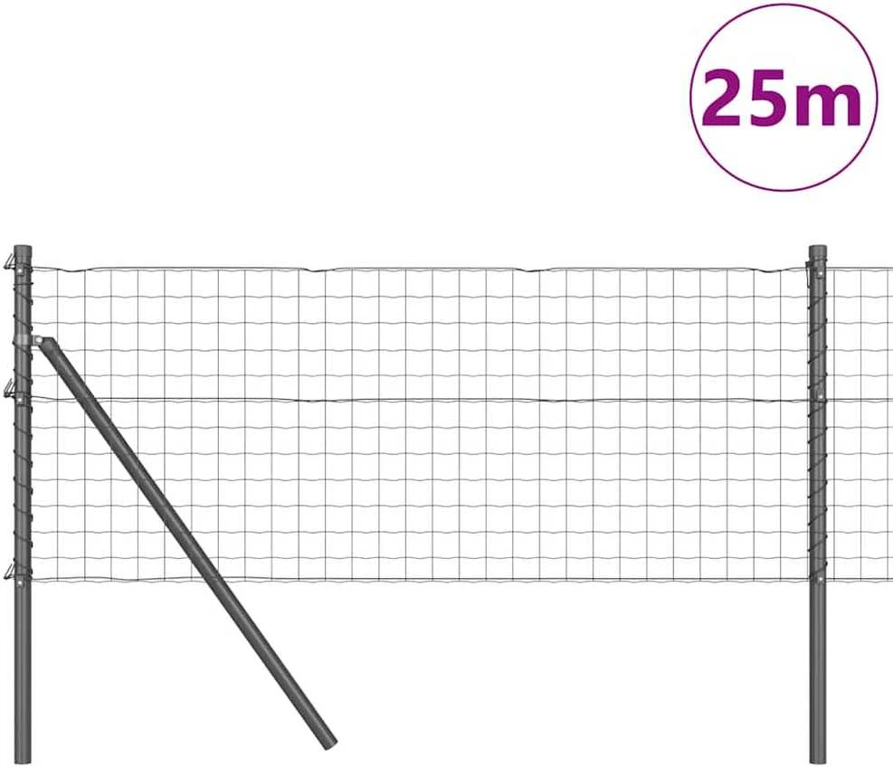 Euro tvoros žemės tvirtinimas 25 x 0,4 m PVC dengtas plienas