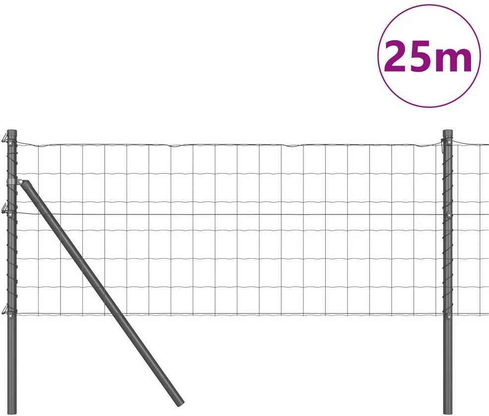 Euro tvoros žemės tvirtinimas 25 x 0,6 m PVC dengtas plienas