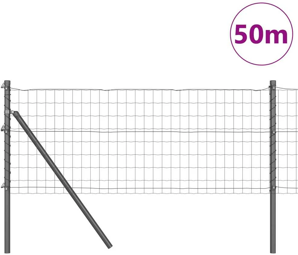 Euro tvoros žemės tvirtinimas 50 x 0,6 m PVC dengtas plienas