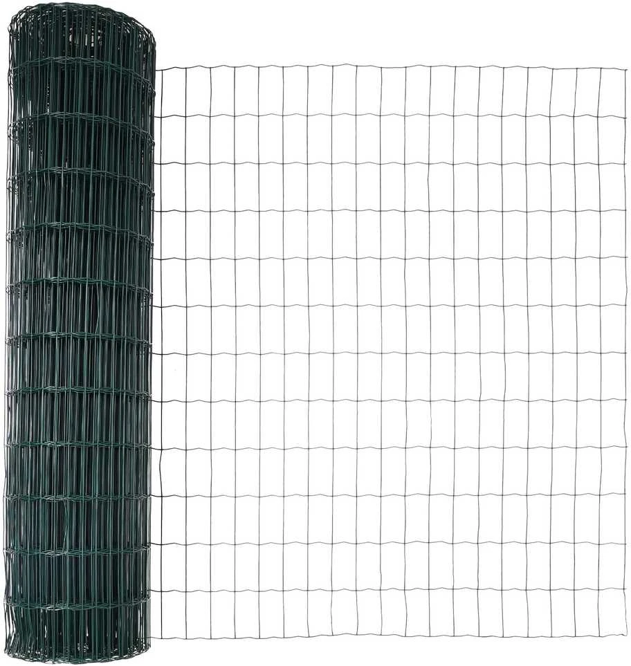 Euro tvora su smeigėmis 10 x 1 m PVC dengtas plienas Žalia