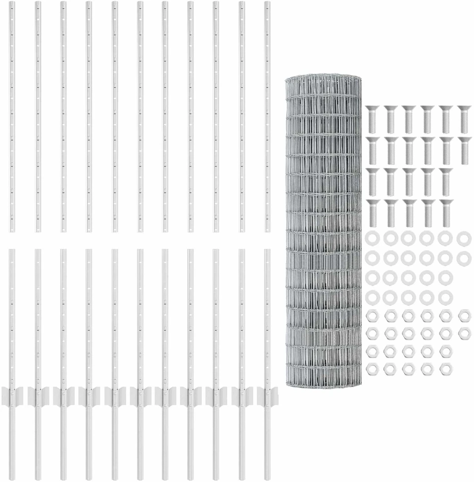 Euro tvoros su stulpu 25 x 1,2 m Galvanizuotas plienas