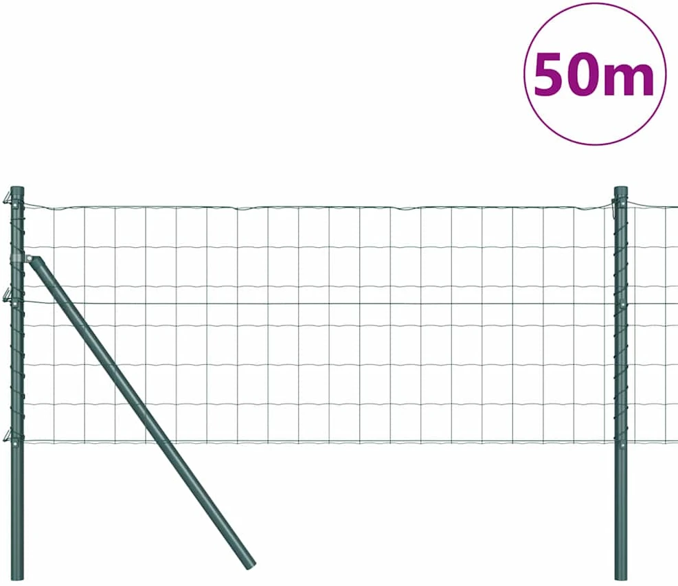 Euro tvoros žemės tvirtinimas 50 x 0,6 m PVC dengtas plienas