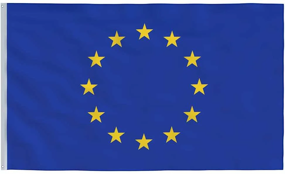 Europos Sąjungos vėliava su stiebu, aliuminis, 6,23m