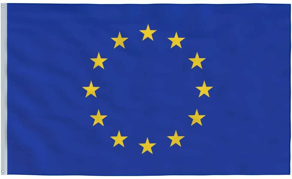 Europos vėliava su stiebu, aliuminis, 5,55m