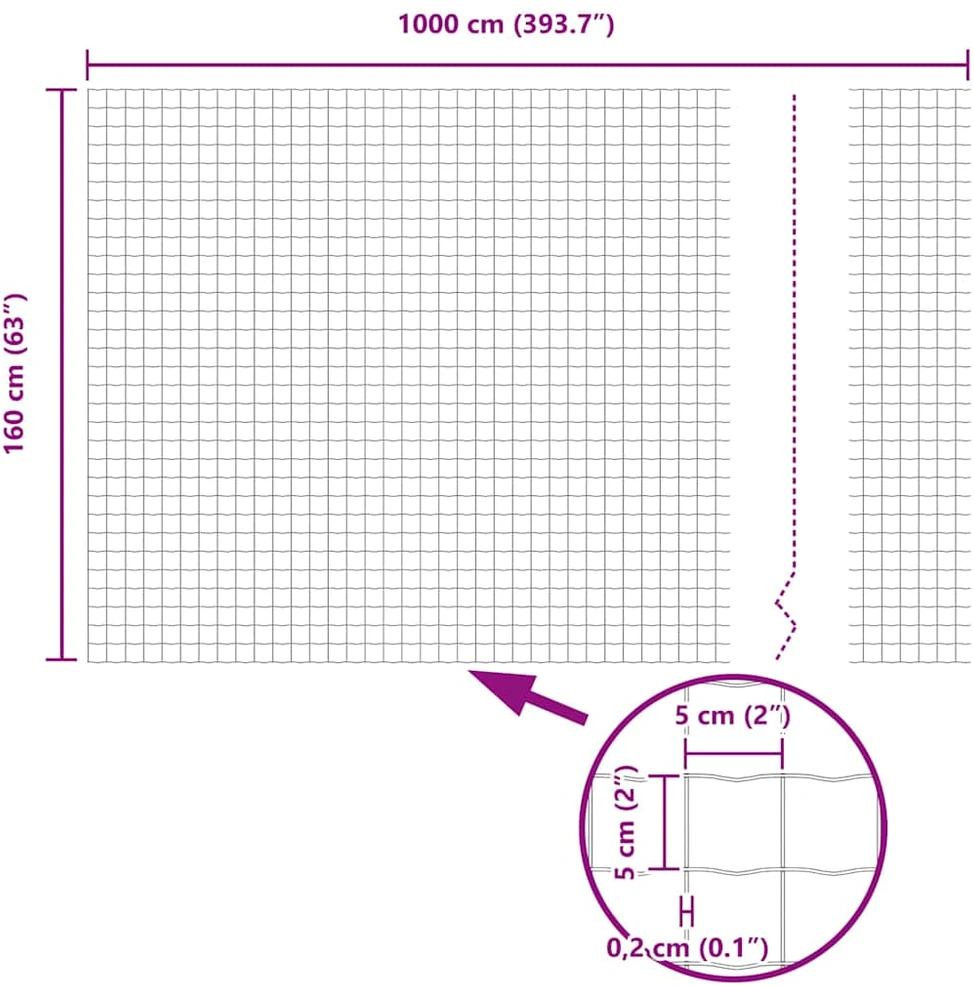 Eurų tvora su betono baze 10 x 1,6 m PVC dengtas plienas Pilka
