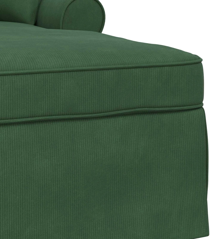 Sofa Faina su sijonu 3 vnt. Džiunglių žalia Kordūrinis audinys