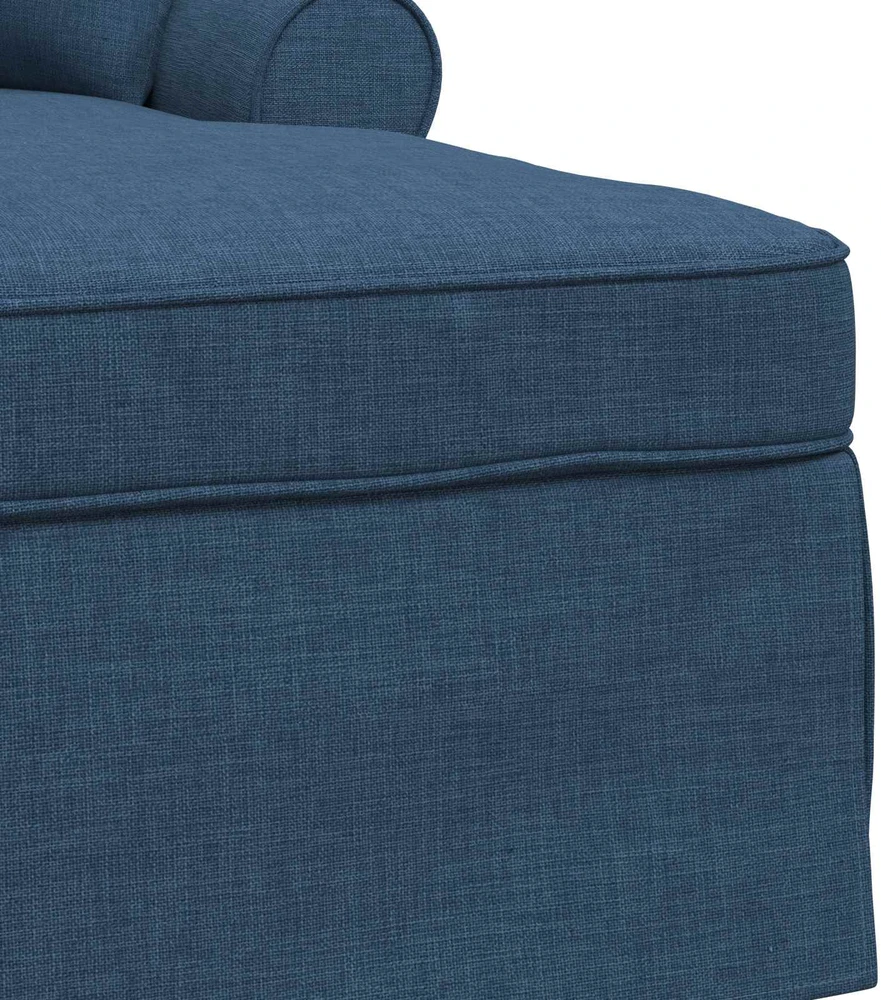 Sofa Faina su sijonu 3 vnt. Mėlyna audinys 91 x 157 x 91 cm