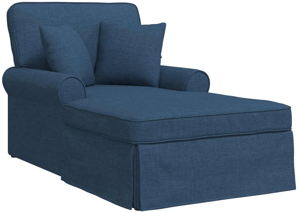 Sofa Faina su sijonu 3 vnt. Mėlyna audinys 91 x 157 x 91 cm