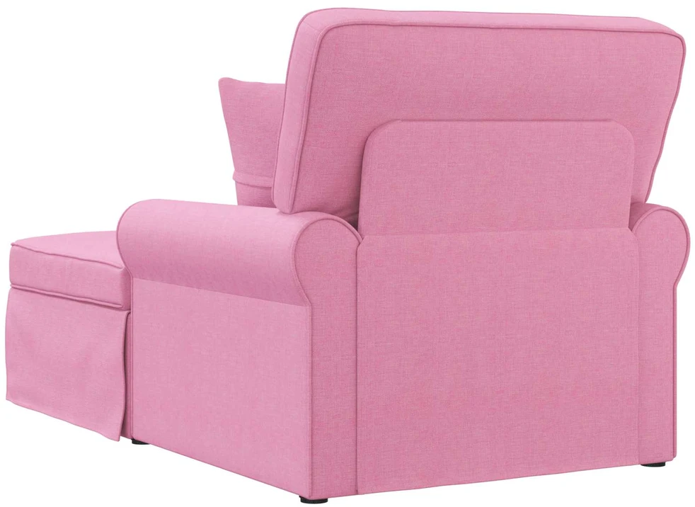 Sofa Faina su sijonu 3 vnt. Rožinė audinys 91 x 157 x 91 cm