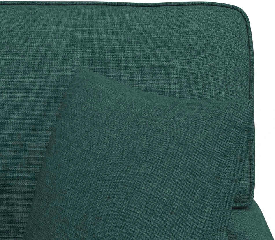 Sofa Faina su sijonu 3 vnt. Tamsiai žalia audinys 91 x 157 x 91 cm