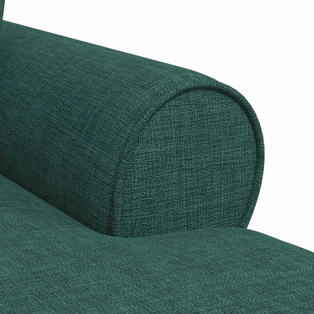 Sofa Faina su sijonu 3 vnt. Tamsiai žalia audinys 91 x 157 x 91 cm