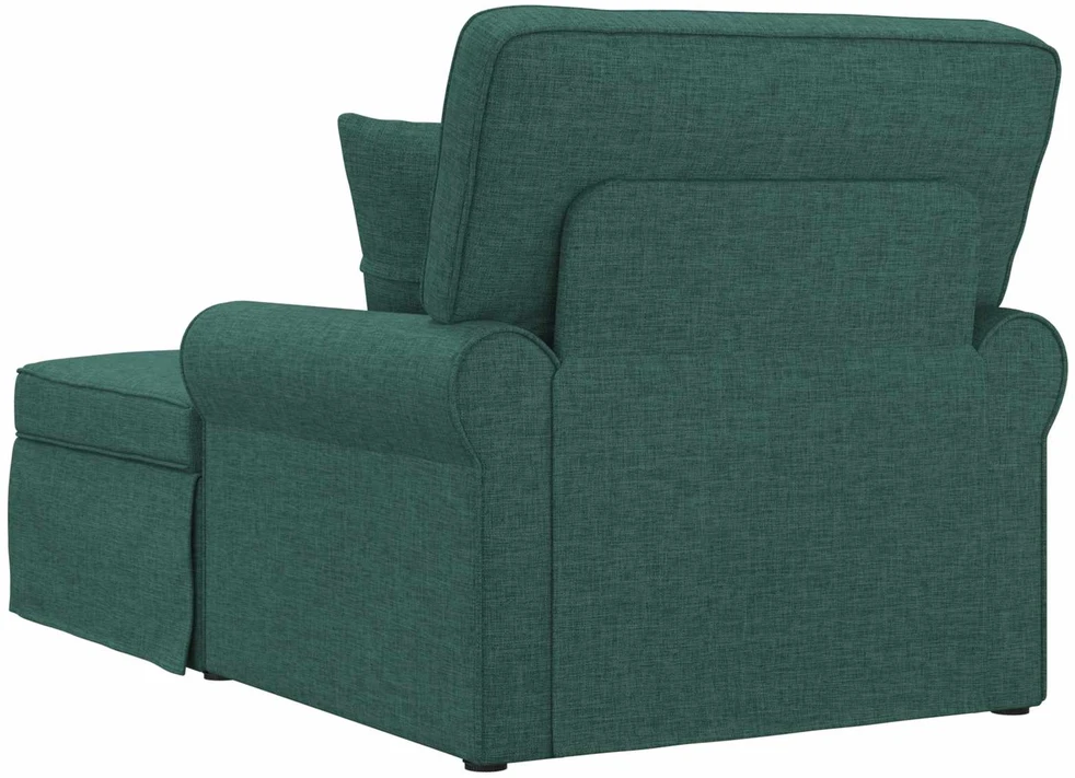 Sofa Faina su sijonu 3 vnt. Tamsiai žalia audinys 91 x 157 x 91 cm
