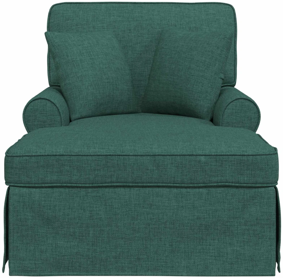 Sofa Faina su sijonu 3 vnt. Tamsiai žalia audinys 91 x 157 x 91 cm