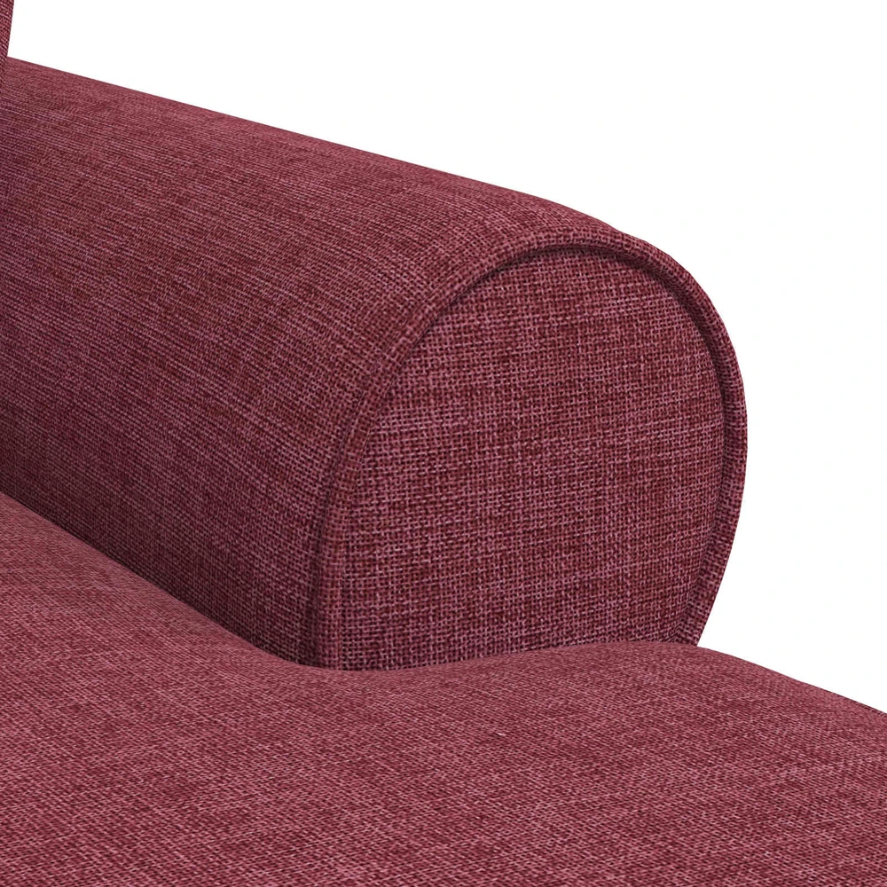 Sofa Faina su sijonu 3 vnt. Vyno raudona audinys 91 x 157 x 91 cm