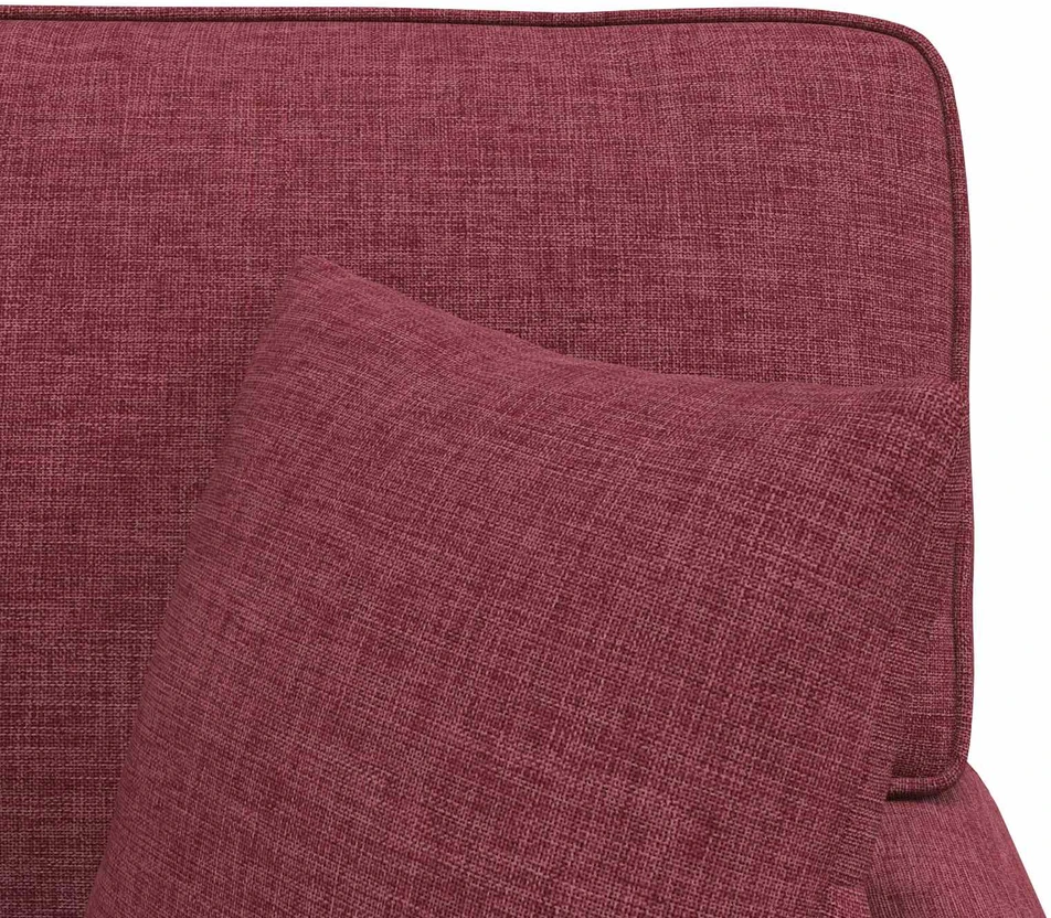 Sofa Faina su sijonu 3 vnt. Vyno raudona audinys 91 x 157 x 91 cm