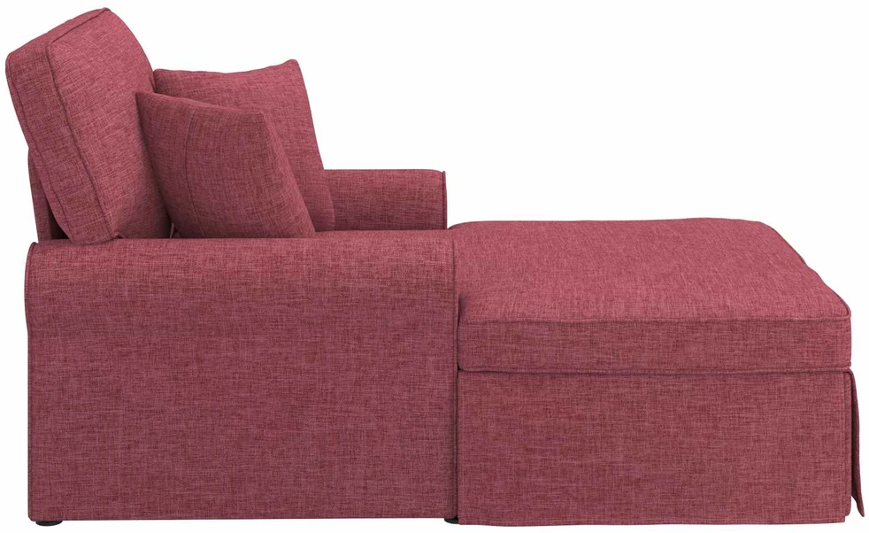 Sofa Faina su sijonu 3 vnt. Vyno raudona audinys 91 x 157 x 91 cm