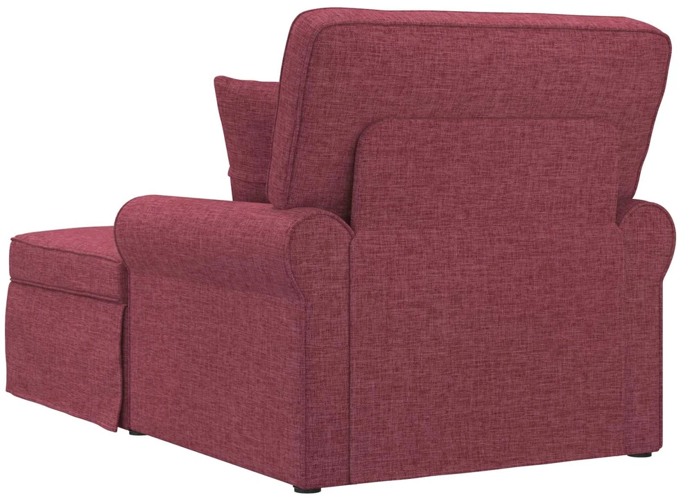 Sofa Faina su sijonu 3 vnt. Vyno raudona audinys 91 x 157 x 91 cm