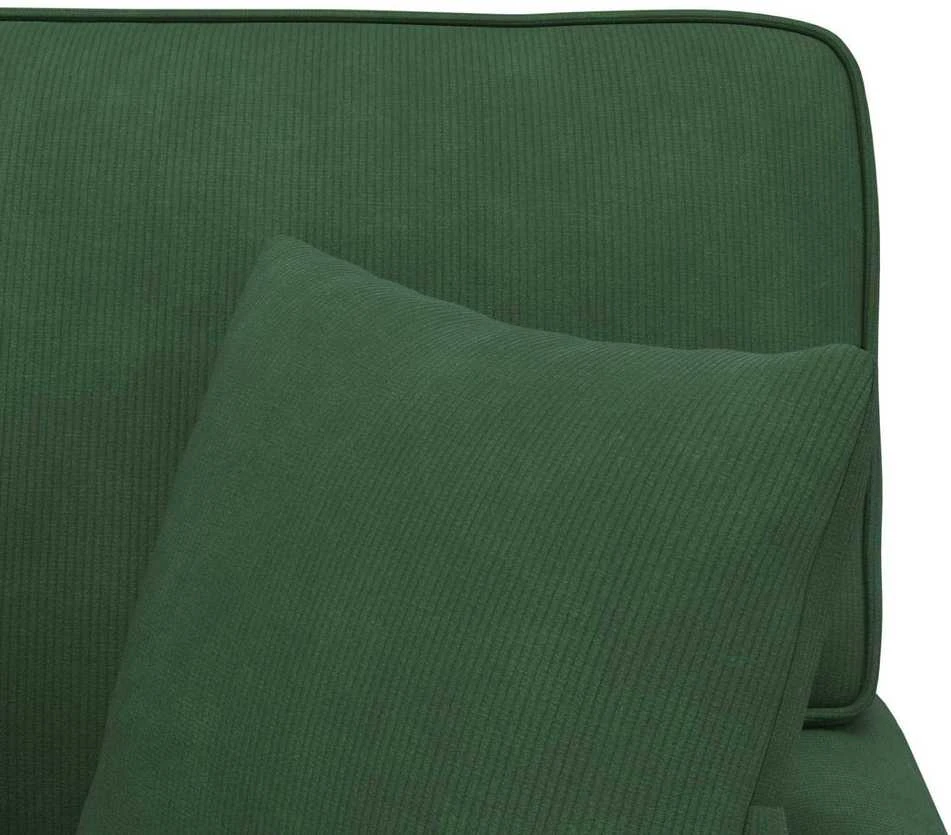 Sofa Faina su sijonu 3 vnt. Džiunglių žalia Kordūrinis audinys