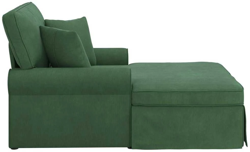Sofa Faina su sijonu 3 vnt. Džiunglių žalia Kordūrinis audinys