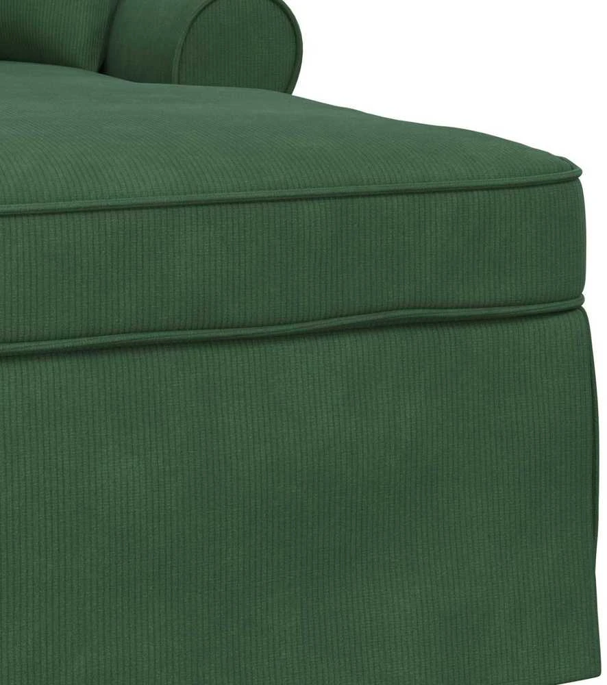 Sofa Faina su sijonu 3 vnt. Džiunglių žalia Kordūrinis audinys