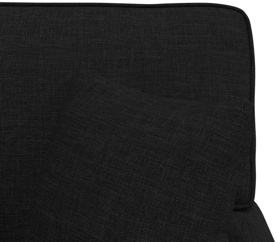 Sofa Faina su sijonu 3 vnt. Juodas audinys 91 x 157 x 91 cm