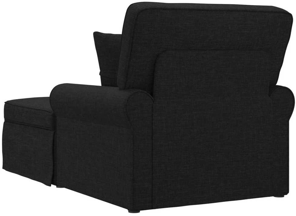 Sofa Faina su sijonu 3 vnt. Juodas audinys 91 x 157 x 91 cm