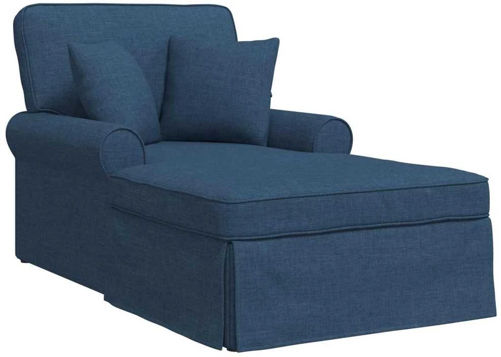 Sofa Faina su sijonu 3 vnt. Mėlyna audinys 91 x 157 x 91 cm
