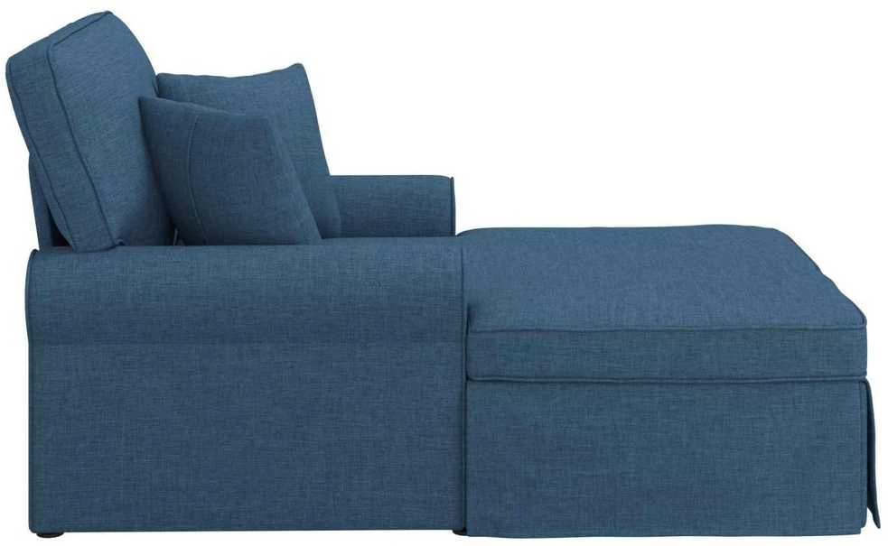 Sofa Faina su sijonu 3 vnt. Mėlyna audinys 91 x 157 x 91 cm