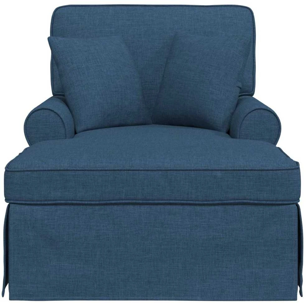 Sofa Faina su sijonu 3 vnt. Mėlyna audinys 91 x 157 x 91 cm