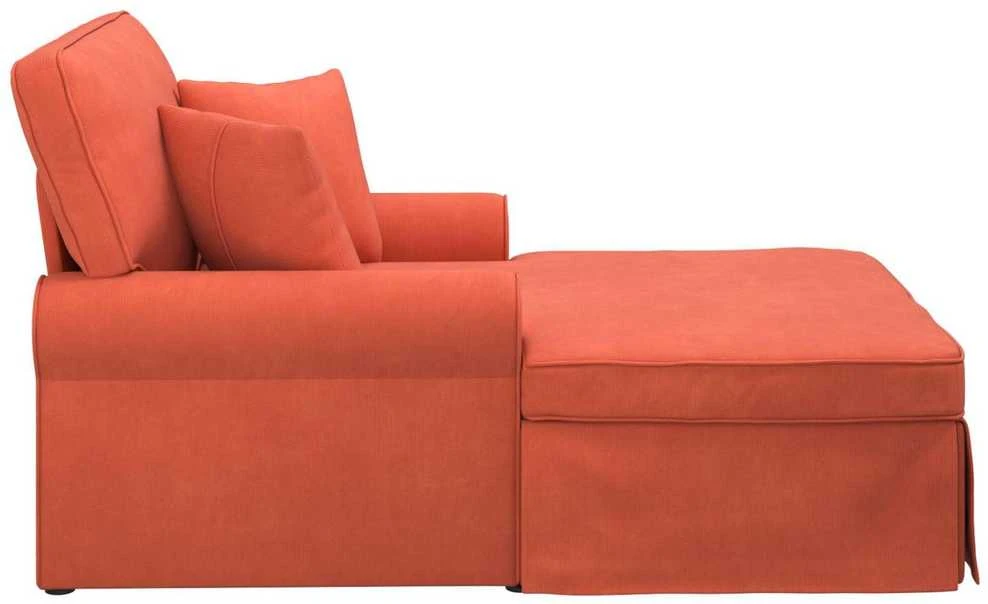 Sofa Faina su sijonu 3 vnt. Raudona oranžinė Kordūrinis audinys