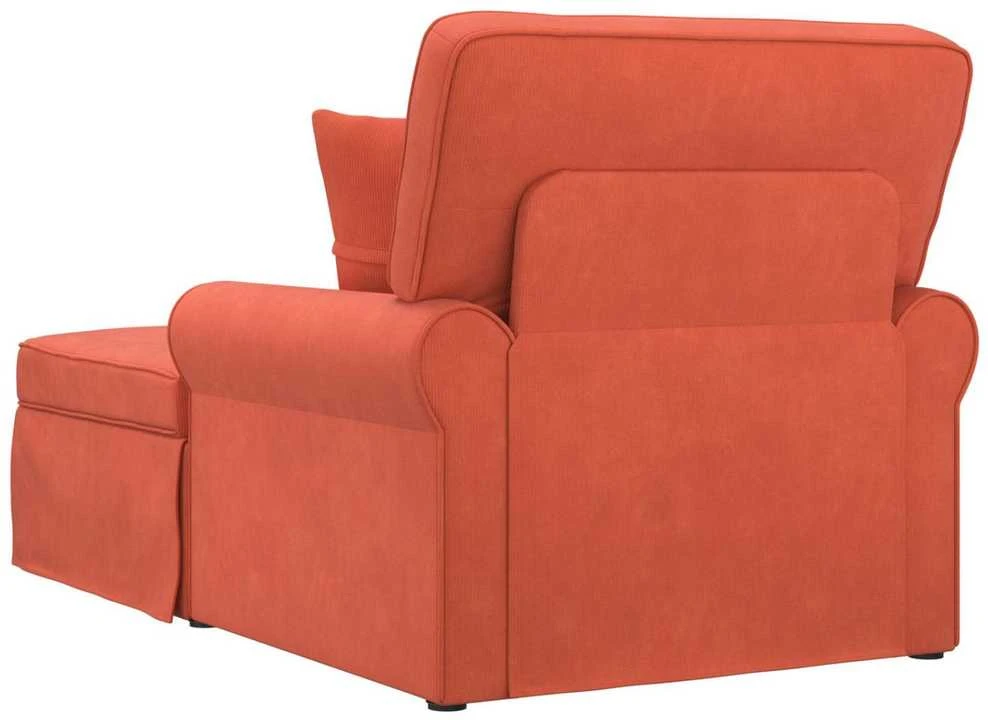 Sofa Faina su sijonu 3 vnt. Raudona oranžinė Kordūrinis audinys