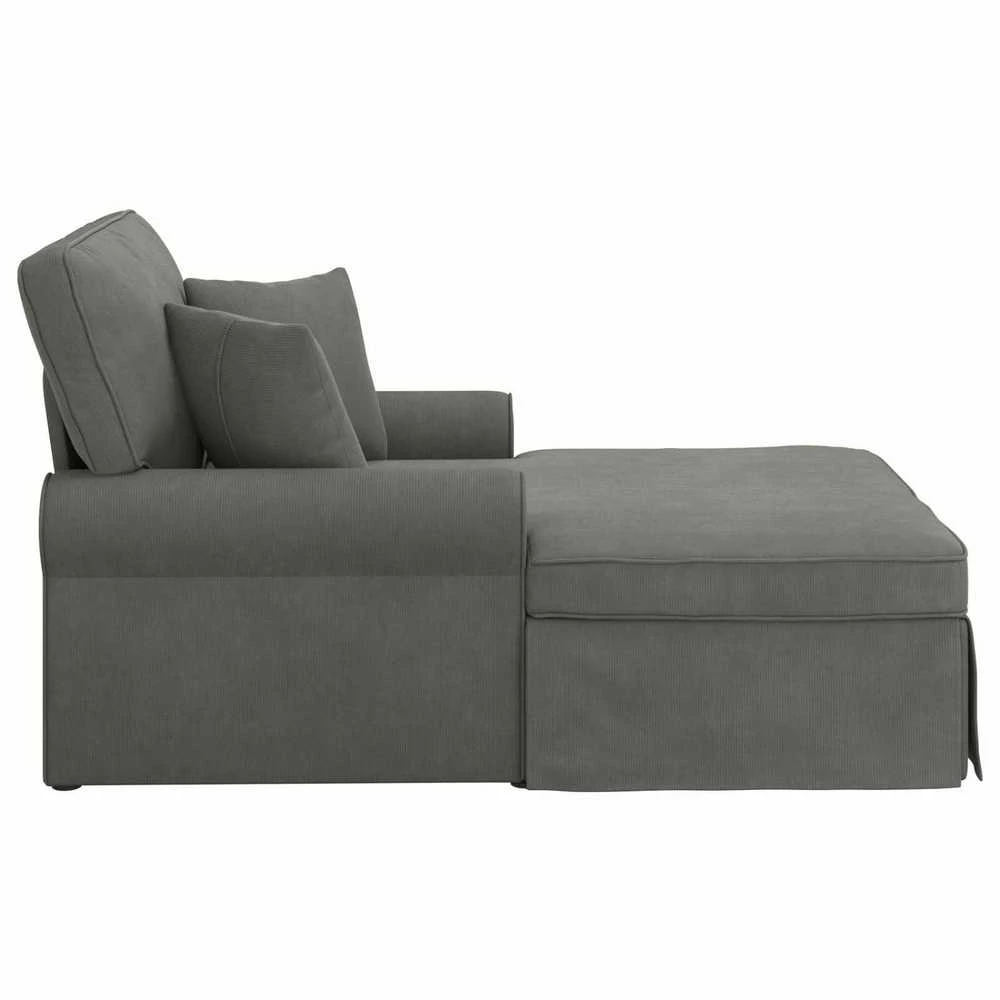 Sofa Faina su sijonu 3 vnt. Tamsiai pilka Kordūrinis audinys