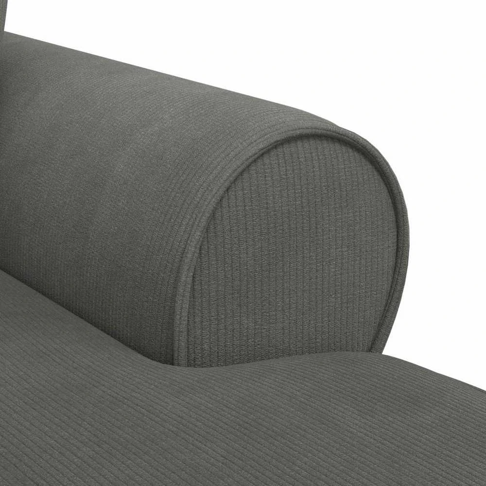 Sofa Faina su sijonu 3 vnt. Tamsiai pilka Kordūrinis audinys