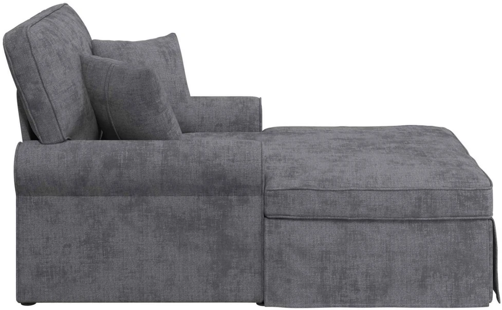 Gultas su pagalve Tamsiai pilka 157 x 91 x 91 cm ARES