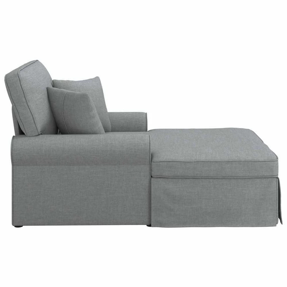 Sofa Faina su sijonu 3 vnt. Šviesiai pilka audinys 91 x 157 x 91 cm