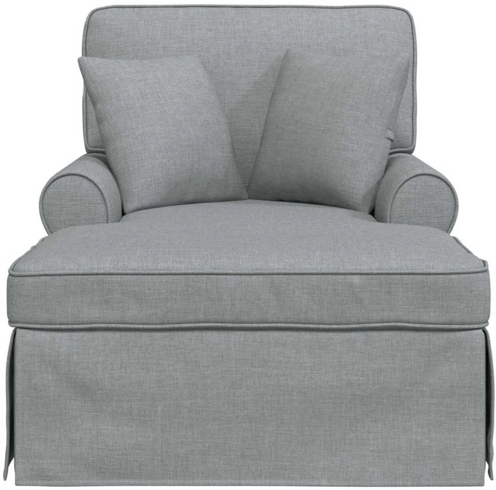 Sofa Faina su sijonu 3 vnt. Šviesiai pilka audinys 91 x 157 x 91 cm