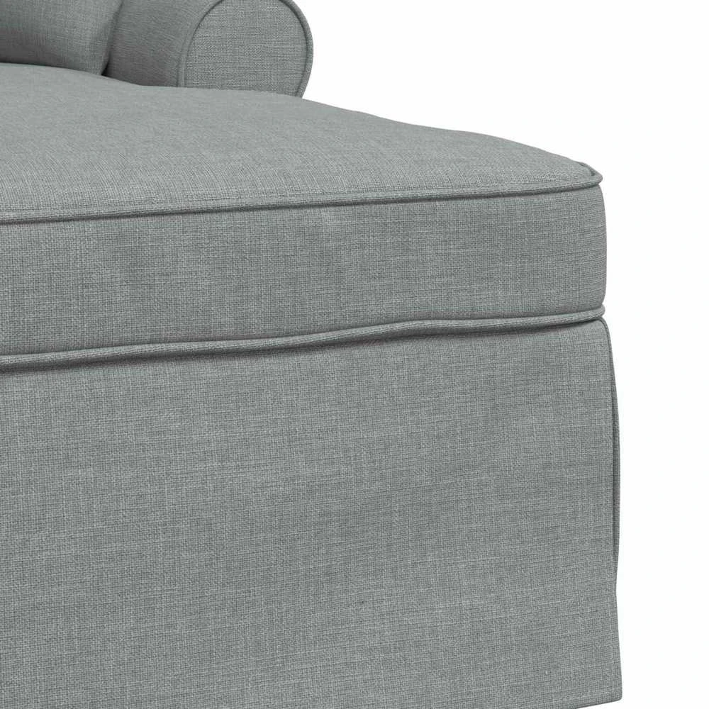 Sofa Faina su sijonu 3 vnt. Šviesiai pilka audinys 91 x 157 x 91 cm