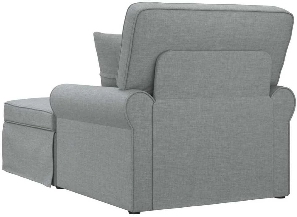 Sofa Faina su sijonu 3 vnt. Šviesiai pilka audinys 91 x 157 x 91 cm