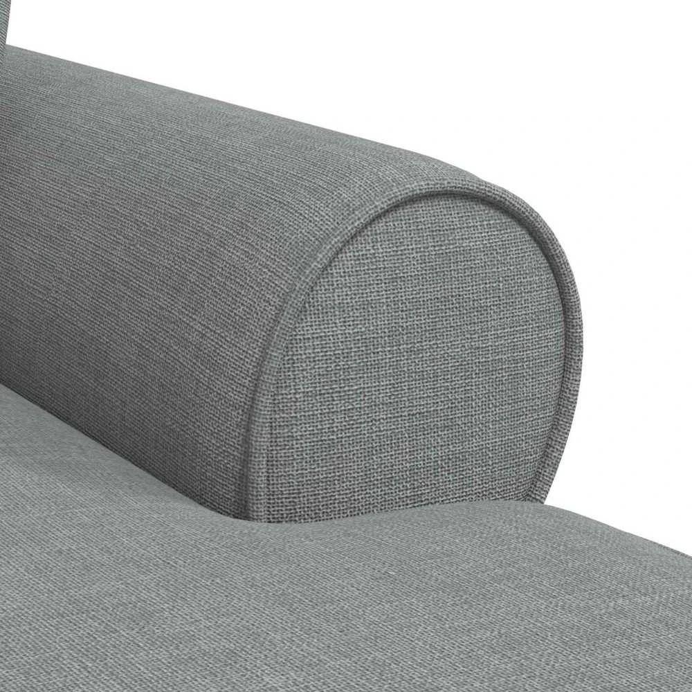 Sofa Faina su sijonu 3 vnt. Šviesiai pilka audinys 91 x 157 x 91 cm
